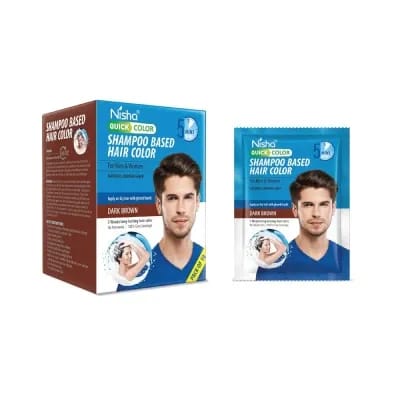 Nisha Quick Shampoo Bases Haircolor - Brown