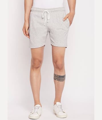 98 Degree North - Grey Cotton Blend Men's Shorts ( Pack of 1 )
