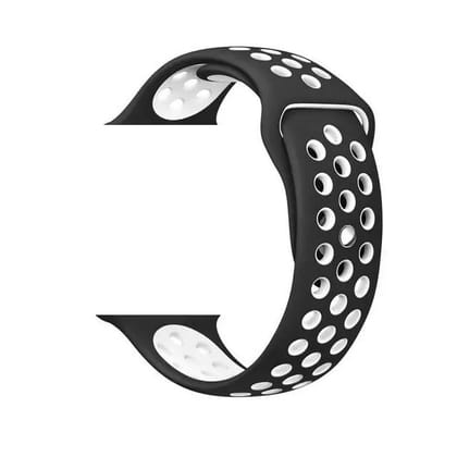 Valente Sporty Silicone Strap Compatible with Firebol Visionary BSW046, Ring BSW005, Call BSW014, Ring Pro BSW029,Cosmos engage,Cosmos hues,Boat wave Elevate-Black White
