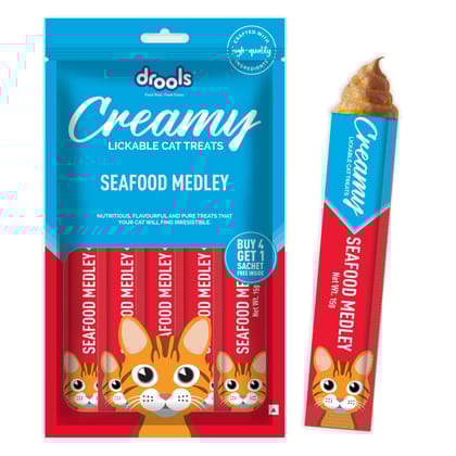Drools Creamy Seafood Medley 5 Sticks Drools Creamy Seafood Medley 5 Sticks