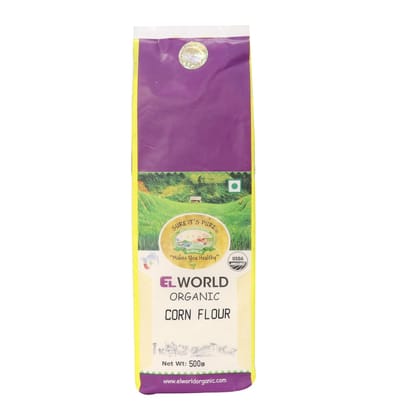 Elworld Agro & Organic Food Products Corn Flour 500g Elworld Agro & Organic Food Products Corn Flour 500g