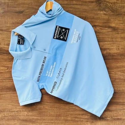Zara T-shirts   ( SIZE : M ,  COLOR :  Sky Blue )