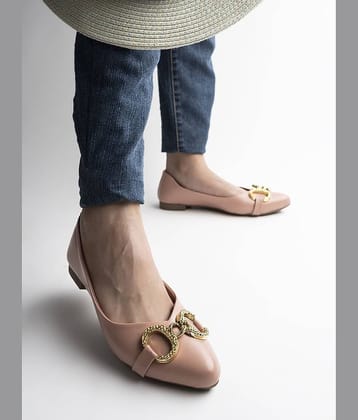 Shoetopia - Peach Women's Casual Ballerinas