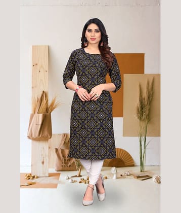 KETAKI FASHION Pack of 1 Crepe Printed Straight Women's Kurti - ( Multicolor )