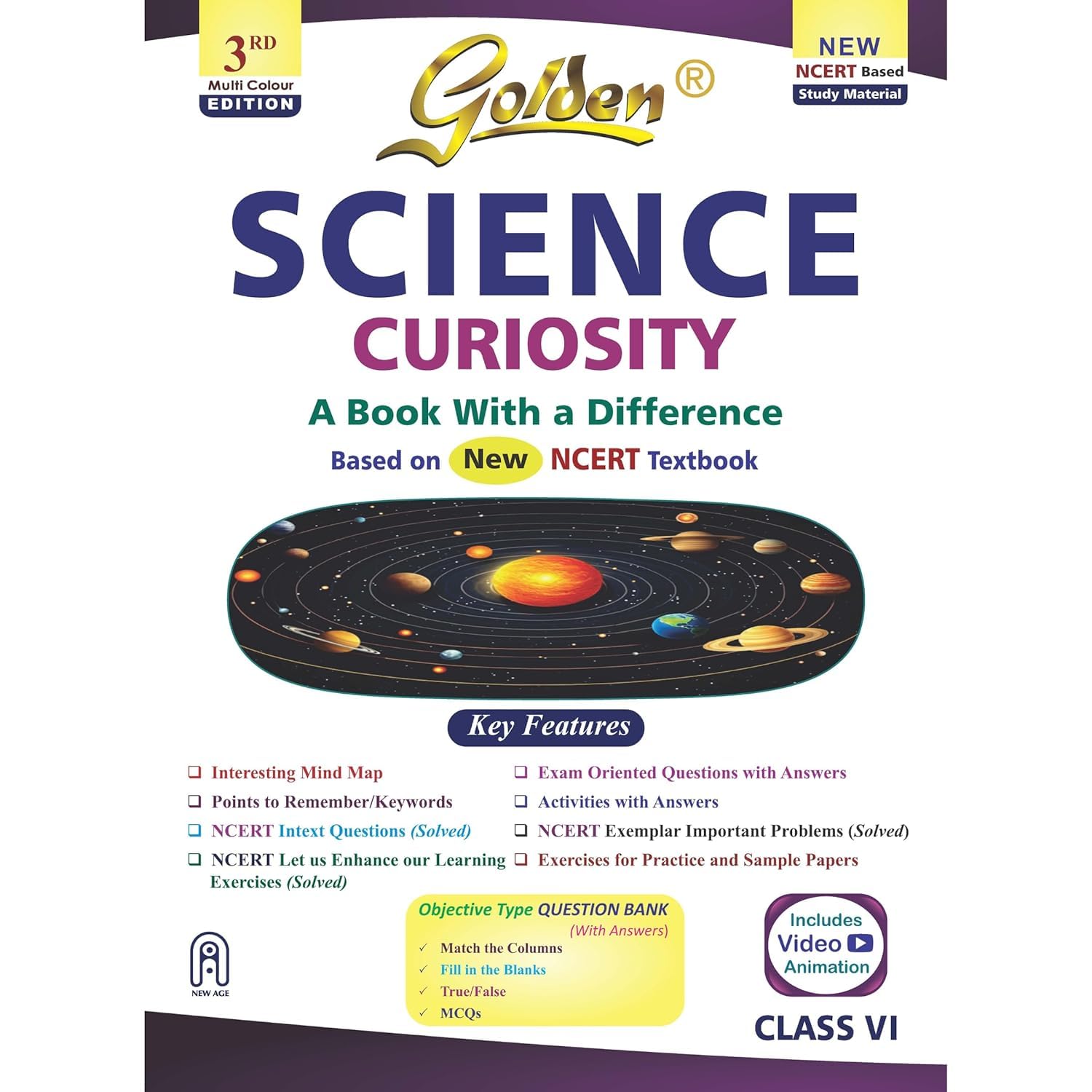 Golden Science Study Material Based on NEW NCERT Curiosity For Class 6 | For CBSE 2027 Exams | Summary | Solved NCERT Textual Questions | Sample ... ... Animation: English Paperback – 1 March 2025