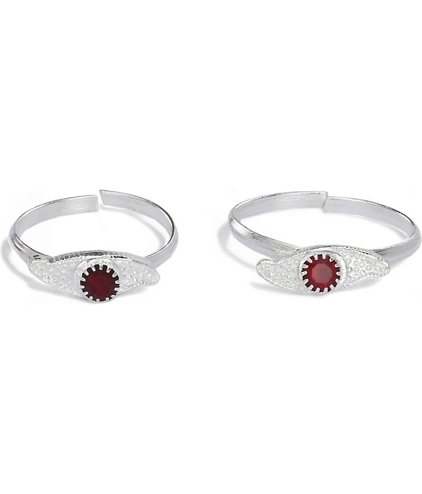AanyaCentric Silver Toe Rings ( Pack of 1 )