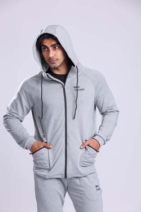 Athletic Training Hoodie- Grey-L