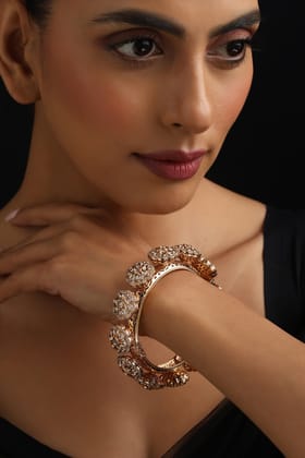 Liana Rose Gold Polki Pacheli Kada-Polki