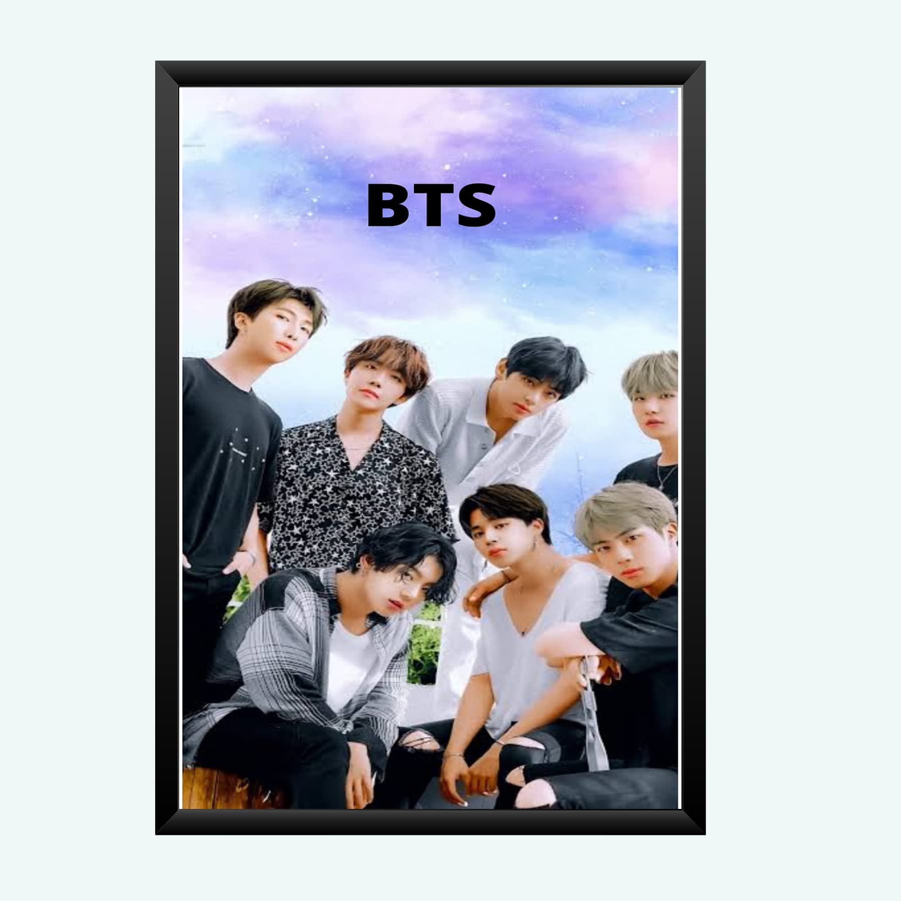 Nokkes Bts Army Bangtan Boy V suga J-Hope Jungkook Jin Jimin Rm 8X12 Inch Size Photo Frame Photo Home Office_bts3_25
