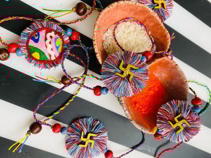 The Classic Swastik Rakhi - 1 piece