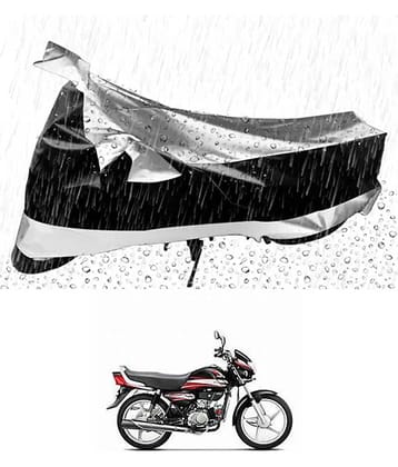 RONISH Bike Body Cover for Hero HF Deluxe ( Pack of 1 ) , Silver