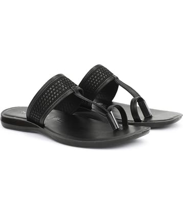 Aqualite Black Men's Thong Flip Flop