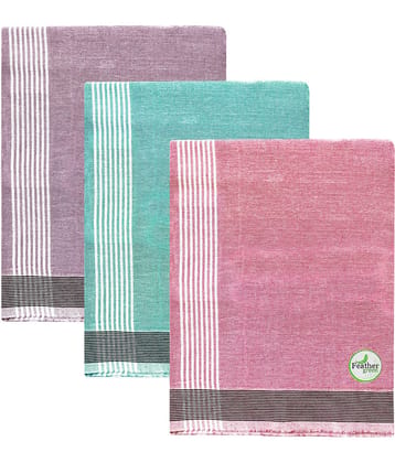 Feather Green Multi Lungi Pack of 3