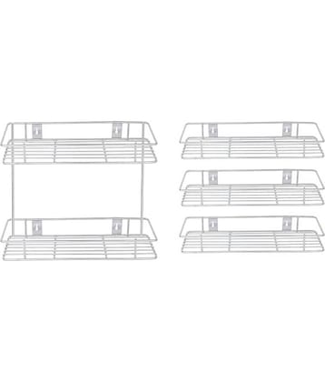 OC9 Silver Stainless Steel Wall mount Stand ( Pack of 4 )