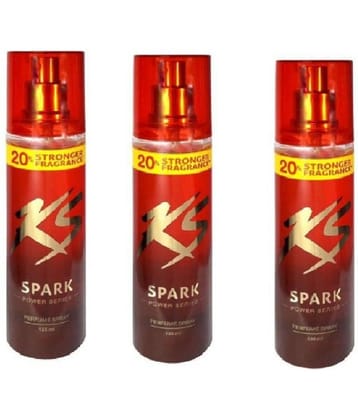 KamaSutra Spark Power Series Body Spray (135 ml each , pack of 3)