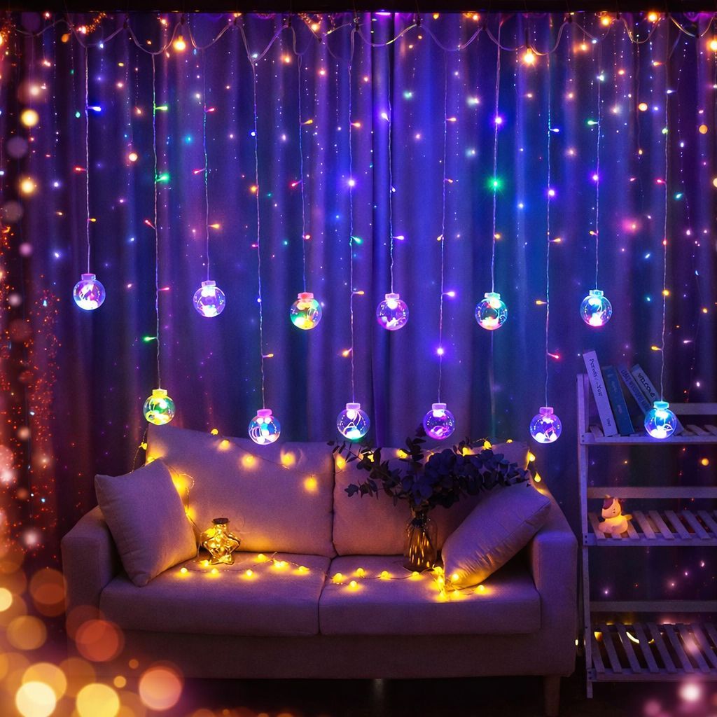 SPARKWORLD 20 LED Multicolor Gift Box Ball String Light Decorative Fairy Lights for Diwali, Christmas, Parties & Home Decor | Size: 3.05 m | Colour: Gift Ball (Multicolor) - Electricals | Buy online on ZillyBuy