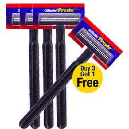 Gillette Presto Razoz, Buy 3 Get 1 Free Gillette Presto Razoz, Buy 3 Get 1 Free