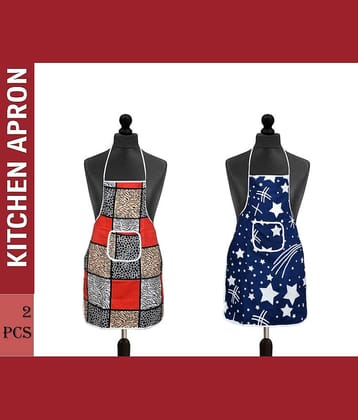 Aazeem  Multicolor Half Apron ( Pack of 2 )