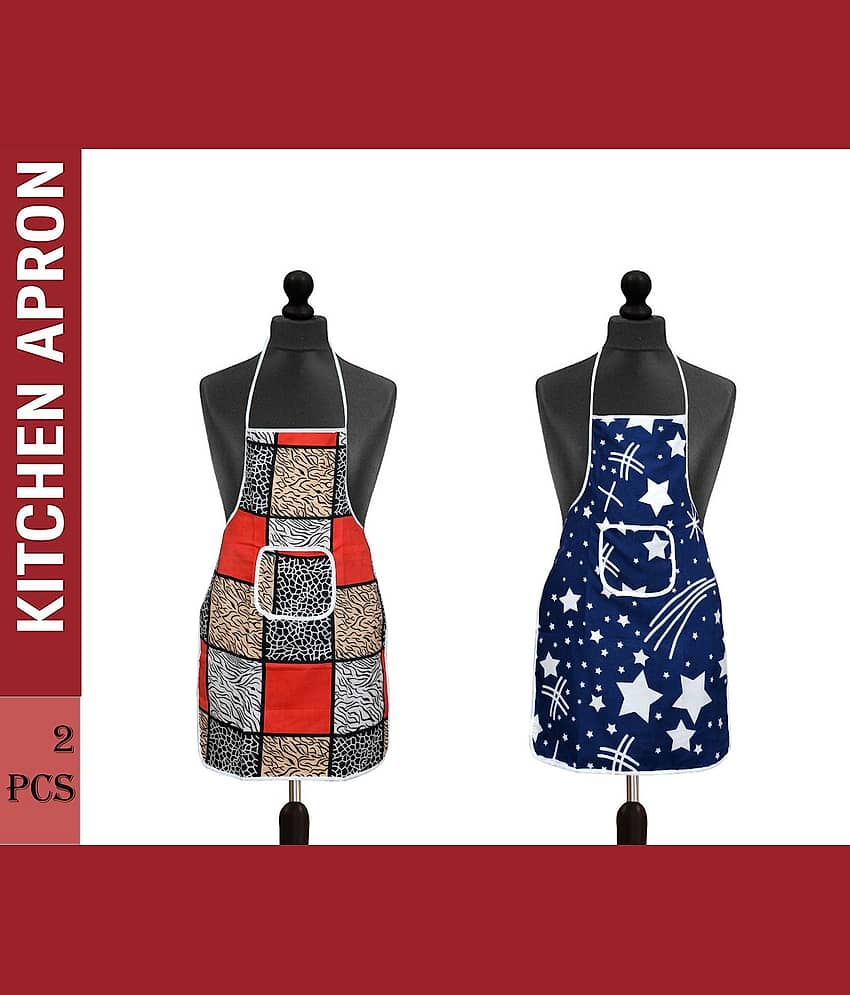 Aazeem  Multicolor Half Apron ( Pack of 2 )