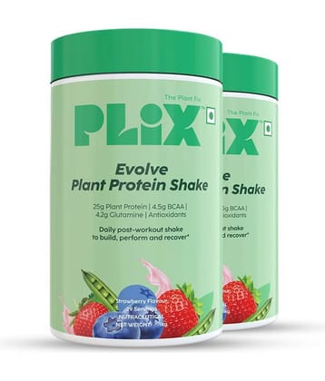 Plix - EVOLVE Performance Plant Protein Powder Plant Protein Powder ( 2 kg Strawberry )