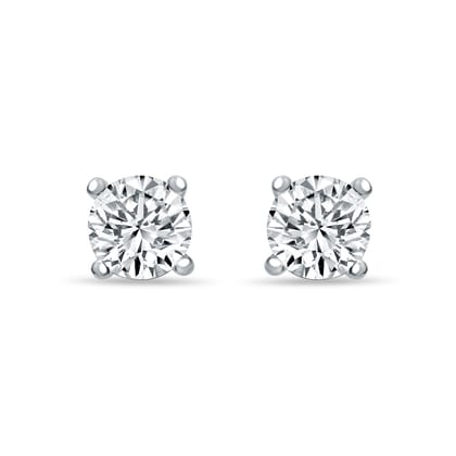 Glittering Round Zirconia Studs for Men - Medium