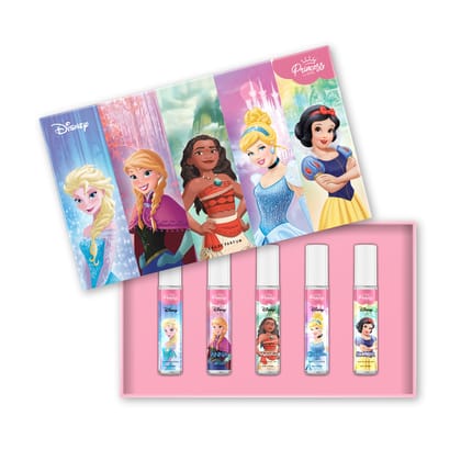 Princess by RENEE Disney Fairytale Perfume Combo, Curated with Delicious Blend of Fruity, Floral & Spicy Notes, Cruelty-Free & Vegan, Gentle & Skin-Friendly, Perfect for Young Princesses, Pack of 5 Princess by RENEE Disney Fairytale Perfume Combo, Curate