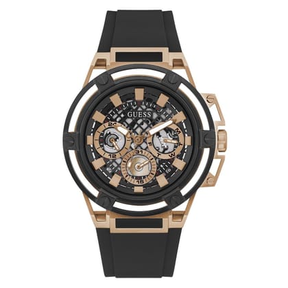 Guess Men 47 mm Black Dial Analog Watch- GW0423G5-Black