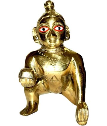 Nitin collection  Golden Laddu Gopal Idol
