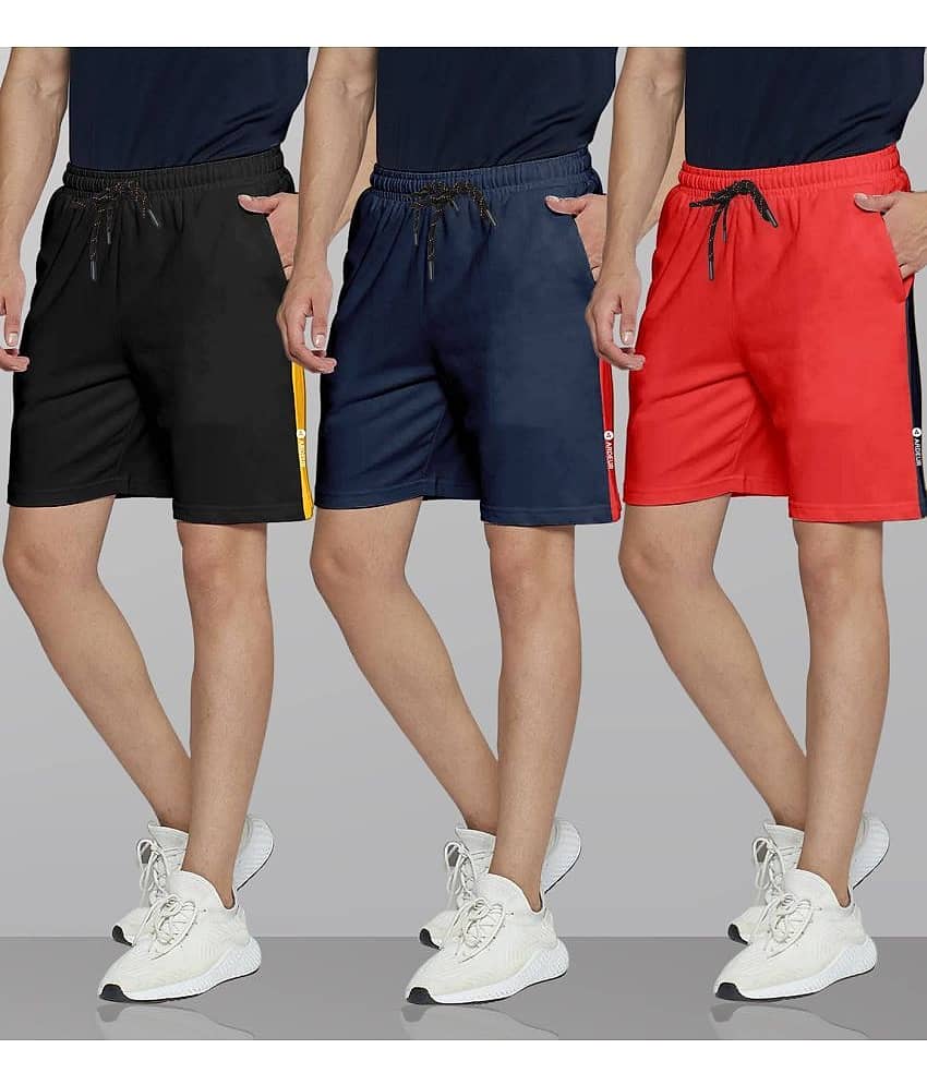Ardeur Multi Cotton Blend Men's Shorts ( Pack of 3 )