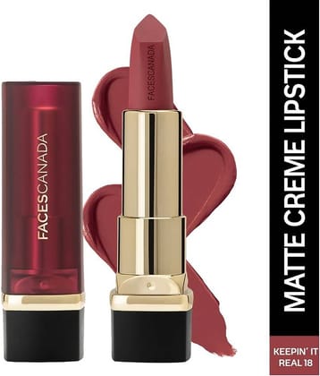 FACES CANADA Comfy Smoothe Matte Creme Lipstick - Don't You Mind 09, 4.2g