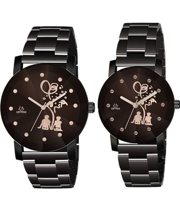 Septem Black Metal Analog Men's Watch