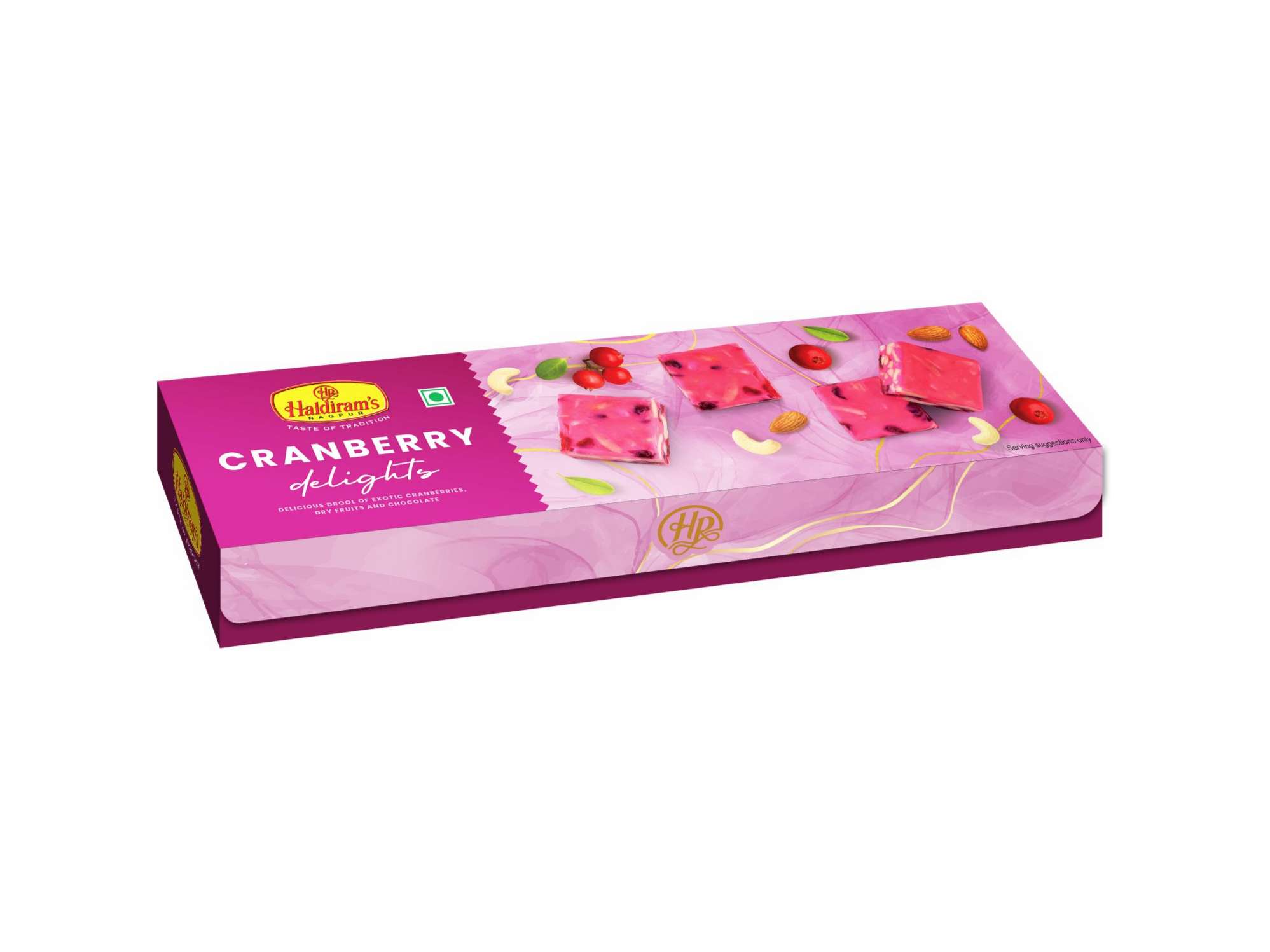 Haldiram's Cranberry Delight Packed Sweets - 125 Gm - Pack of 2