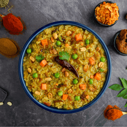 Kathiyawadi Masala Khichdi