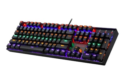 (Refurbished) Redragon Vara K551 - 104 Wired Mechanical Keyboard Rainbow Black (Red Switch) (Refurbished) Redragon Vara K551 - 104 Wired Mechanical Keyboard Rainbow Black (Red Switch)