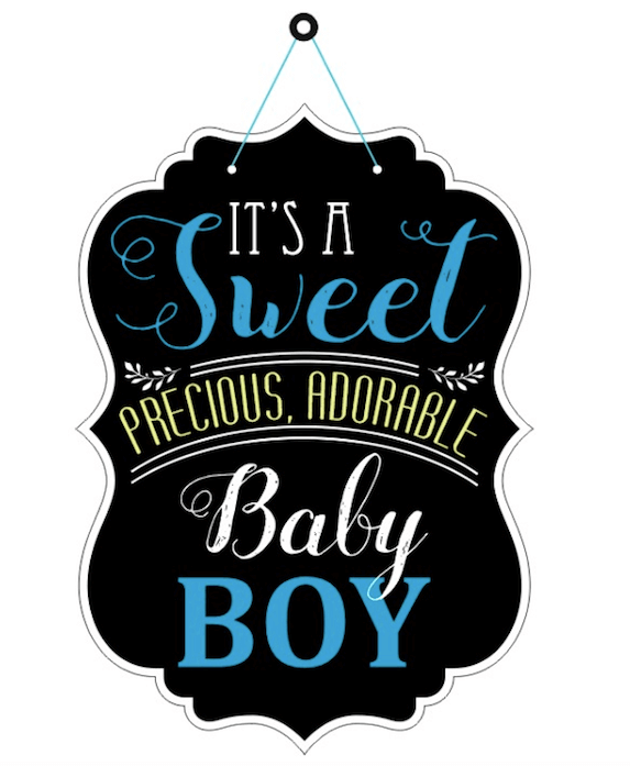 It?s a Sweet Baby Boy Hanging Decoration - Party and Festive Needs | Buy online on ZillyBuy