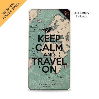 World Traveller 10000 mAh Universal Power Bank-Designer Power Bank