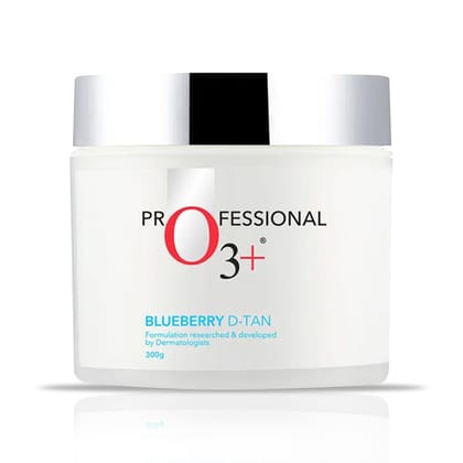 O3+ Blueberry D-TAN Face Pack with Natural Extracts for Instant Tan Removal & Glowing Skin - Ideal for Dry Skin (300g) | Detan Mask for Tan Removal for Face and Body O3+ Blueberry D-TAN Face Pack with Natural Extracts for Instant Tan Removal & Glowing Sk