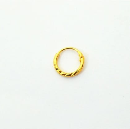 Girls Nose Ring Golden Pittal Lock Nose Pin for Women And Girl Pack of 1