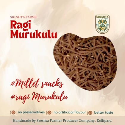 Sreshta Farms Crispy Murukulu Healthy South Indian Snack Ragi