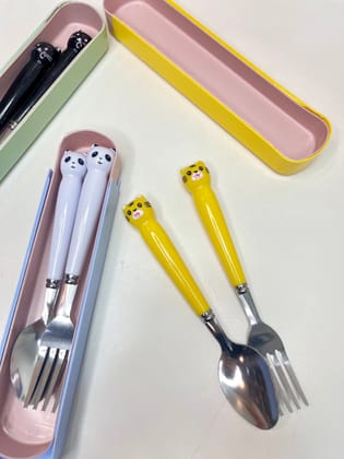Quirky Cutlery Set | Spoon fork set-Blue