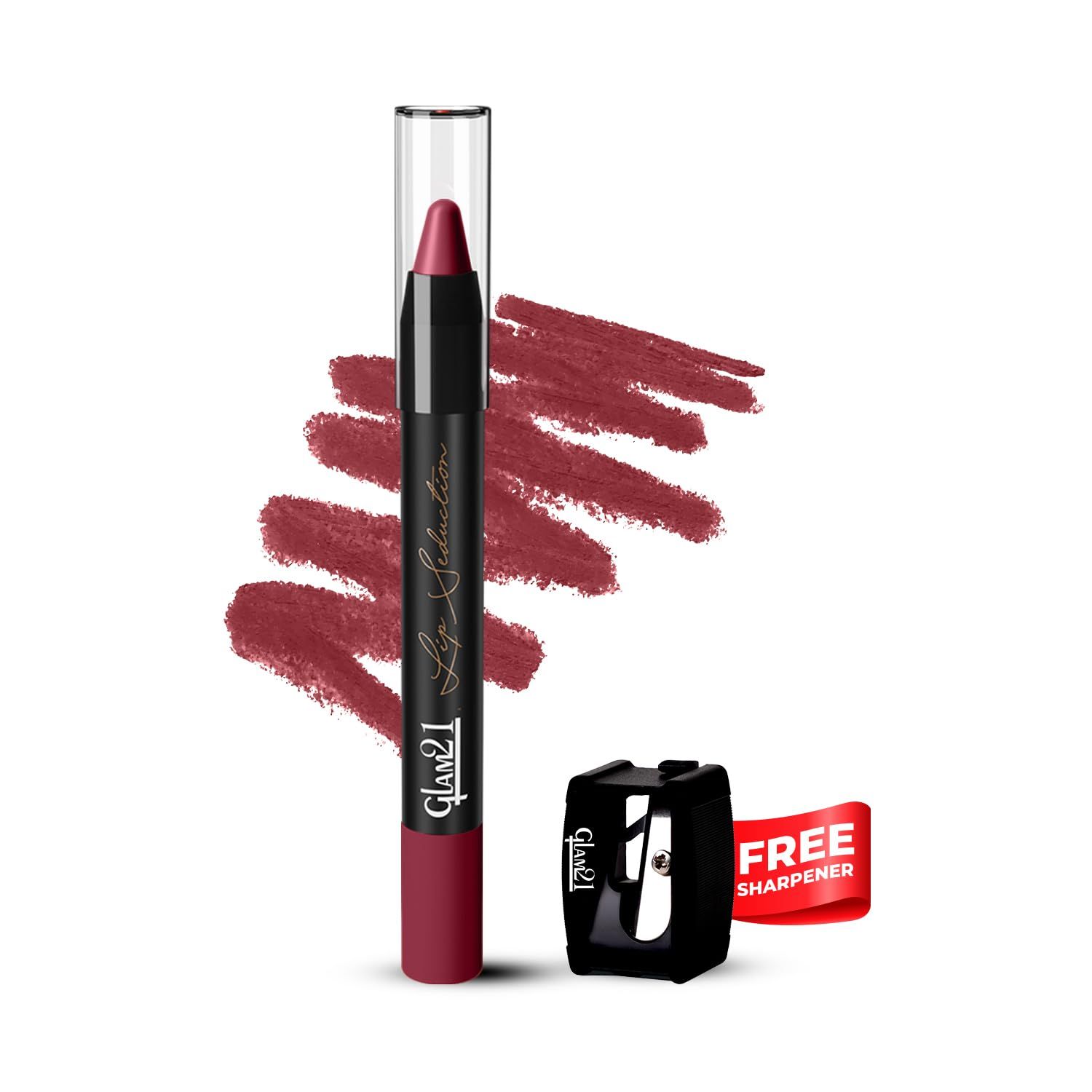 Glam 21 Lip Seduction Non- Transfer Crayon Lipstick up to 12 Hours Stay | Lightweight & Longlasting|Creamy Matte | Smudge Proof - 3.6gm| Joy Ride | 29 Glam 21 Lip Seduction Non- Transfer Crayon Lipstick up to 12 Hours Stay | Lightweight & Longlasting|Cre