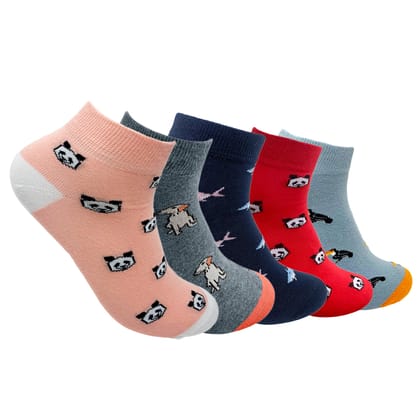 Ankle Set 5 Socks For Men - Mixed Patterns