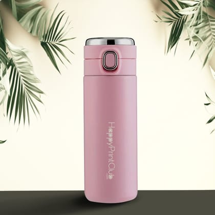Personalised Mini Temperature Bottle With Vaccum Cup-(Pink Lace)