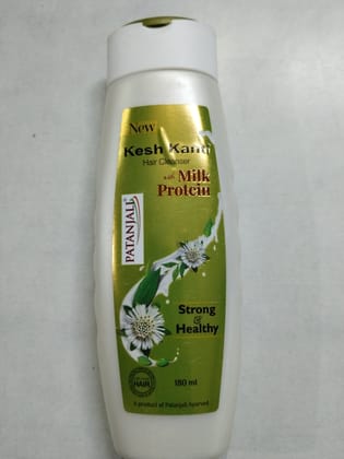 Patanjali kesh kanti milk protein strong and healthy hair shampoo 