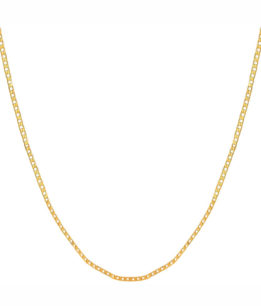 FASHION FRILL - Gold Plated Brass Chain ( Pack of 1 )