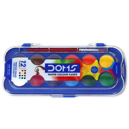 Doms 12 Water Colour Cakes 7427