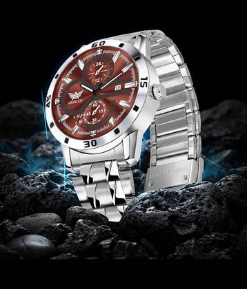 Abrexo Silver Stainless Steel Analog Men's Watch