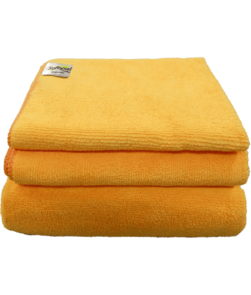 SOFTSPUN Single Microfibre Bath + Hand + Face Towel Set Green