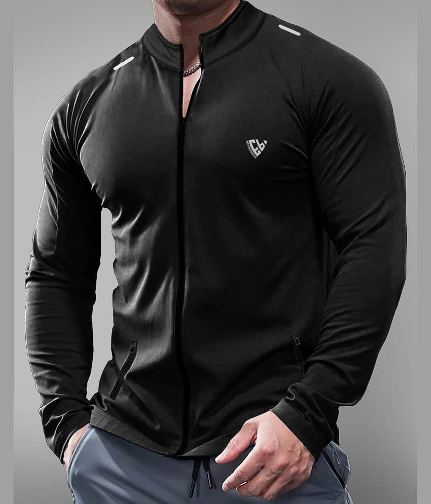 Eyebogler Polyester Men's Casual Jacket - Black ( Pack of 1 )