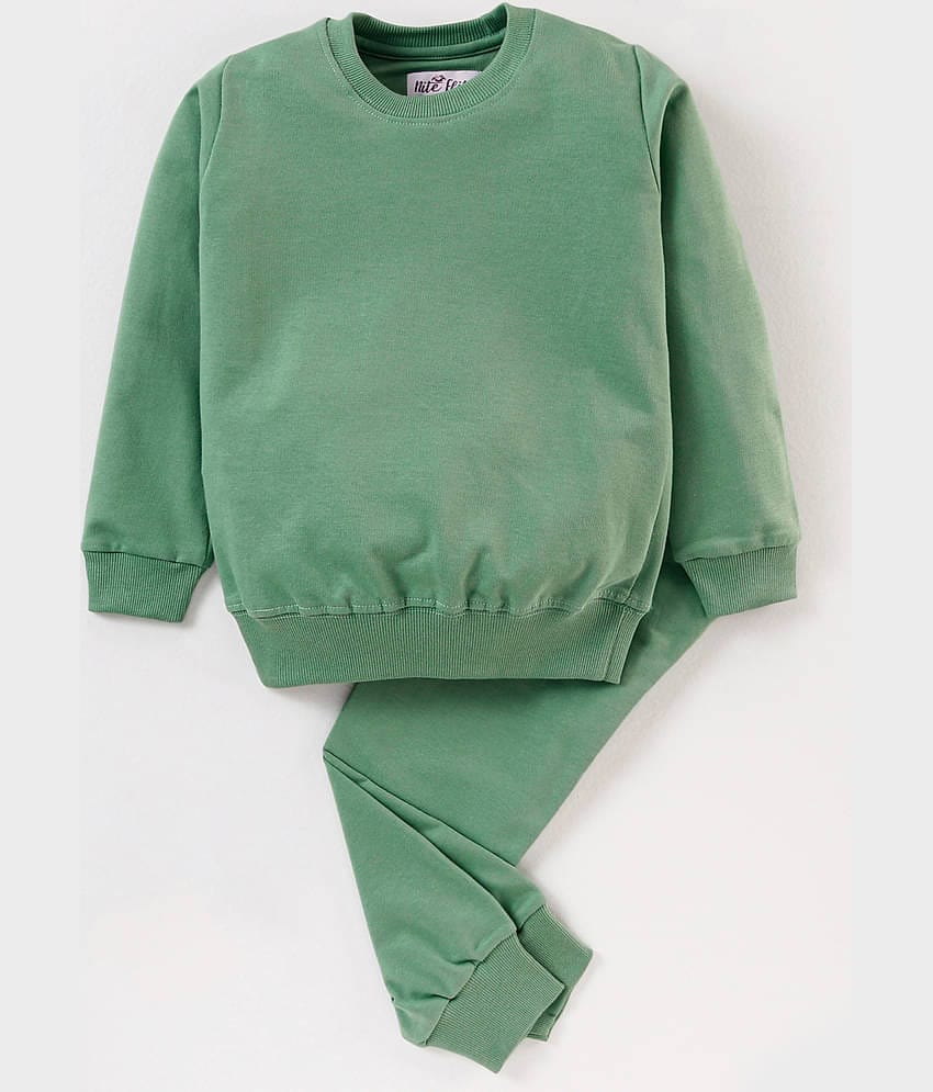 Nite Flite Pack of 1 Boys 100% Cotton Nightsuit Set ( Green )